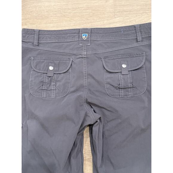 Kuhl Splash Roll Up Cargo Pants Mid Rise Outdoor Gray 6065 Womens 12 Regular - Picture 7 of 8